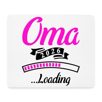 Oma 2026 Loading  - Mousepad (Querformat) - Weiß - Vorne