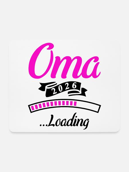 Oma 2026 Loading - Mousepad (Querformat) - Weiß