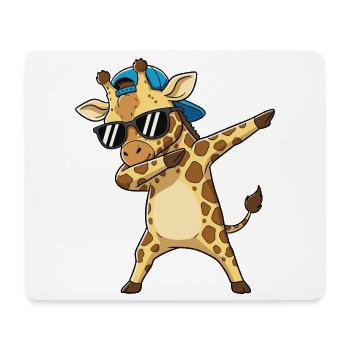 Art de dessin animé Girafe à Cool Dapping - Tapis de souris (format paysage) - blanc - Devant