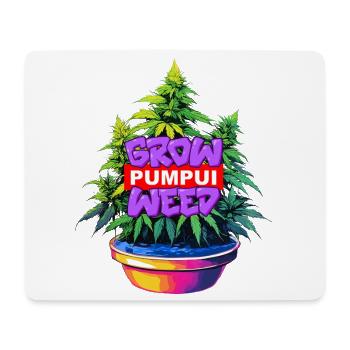 Grow Pumpui Weed - Mousepad (Querformat) - Weiß - Vorne