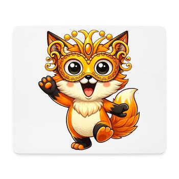 Déguisement de renard de carnaval Joie dansante de carnaval - Tapis de souris (format paysage) - blanc - Devant