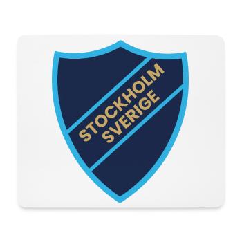 Stockholm Shield Blue Contrast Design - Mouse Pad (horizontal) - white - Front