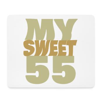 Birthday 55 - Mouse Pad (horizontal) - white - Front