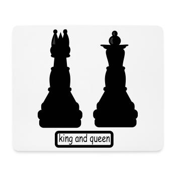 king_and_queen - Mousepad (Querformat) - Weiß - Vorne