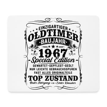 Vintage 1967 Vintage Retro Birthday Gift - Mouse Pad (horizontal) - white - Front