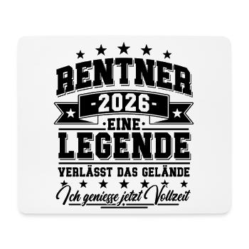 Rente 2026 - Eine Legende verlässt das Gelände - Mousepad (Querformat) - Weiß - Vorne