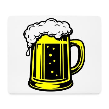 Bière Beer Symbol Beer - Tapis de souris (format paysage) - blanc - Devant