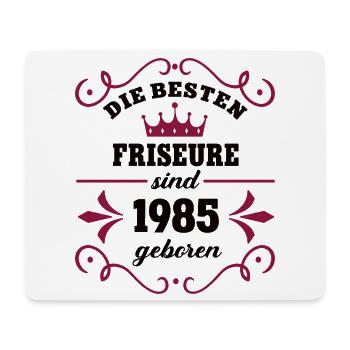 Coiffeur Anniversaire Vintage 1985 Collègue Coiffeur - Tapis de souris (format paysage) - blanc - Devant
