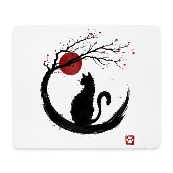 Sakura Neko - Mouse Pad (horizontal) - white - Front
