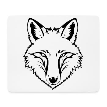 Fuchs - Mousepad (Querformat) - Weiß - Vorne