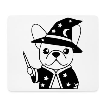 Plan magique du sorcier français - Tapis de souris (format paysage) - blanc - Devant