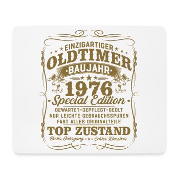 Vintage 1976 Vintage Birthday Gift Retro - Mouse Pad (horizontal) - white - Front