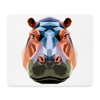 Nilpferd Flusspferd Mama Hippopotamus Cooles Hippo - Tapis de souris (format paysage) - blanc - Devant