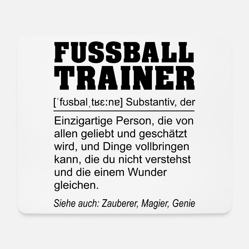Lustige Definition Fußballtrainer Geschenk - Mousepad (Querformat) - Weiß