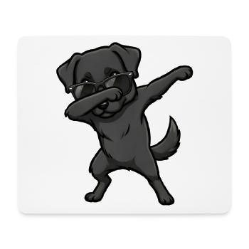 Dabbing Labrador Retriever - Mousepad (Querformat) - Weiß - Vorne