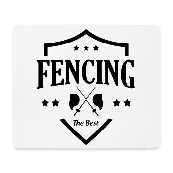 Fencing The Best Vintage Fencing Coat of Arms - Mouse Pad (horizontal) - white - Front