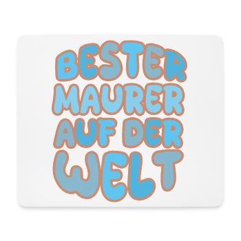 Geschenk für Maurer - Mousepad (Querformat) - Weiß - Vorne