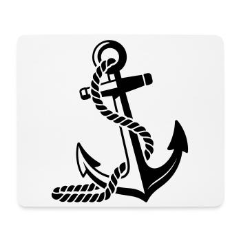 Ancre - Tapis de souris (format paysage) - blanc - Devant