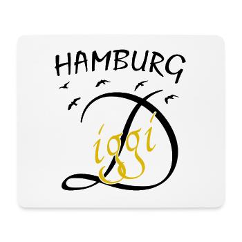 Hamburg Diggi Anker Moin - Mousepad (Querformat) - Weiß - Vorne