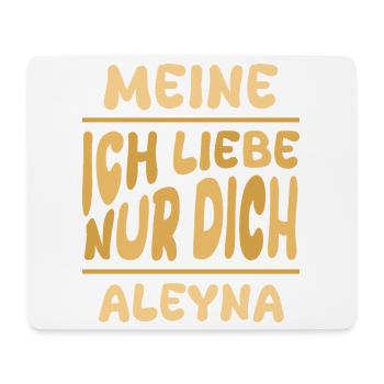 Liebe Aleyna - Mousepad (Querformat) - Weiß - Vorne