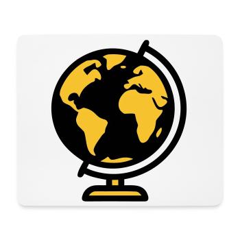 Globe Globe Earth School - Mouse Pad (horizontal) - white - Front