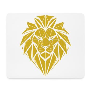 Lion Style – Stärke & Stolz Löwe - Mousepad (Querformat) - Weiß - Vorne