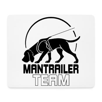 Équipe Bloodhound Mantrailer Dog Sport Wilsigns - Tapis de souris (format paysage) - blanc - Devant