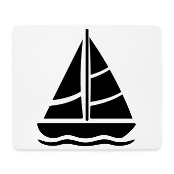 Segelschiff - Mousepad (Querformat) - Weiß - Vorne
