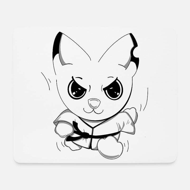 Karateeee - Mouse Pad (horizontal) - white