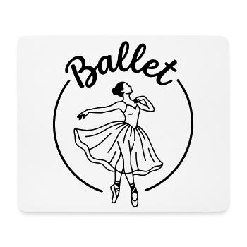 Ballett - Mousepad (Querformat) - Weiß - Vorne