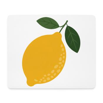 Citrus Sunshine Lemon Illustration - Mouse Pad (horizontal) - white - Front