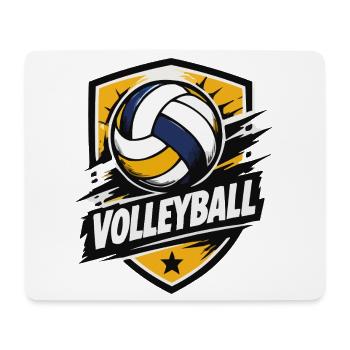 Schlagkraft Volleyball Shield - Mousepad (Querformat) - Weiß - Vorne