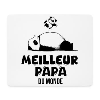 meilleur papa du monde père fête des pères - Tapis de souris (format paysage) - blanc - Devant