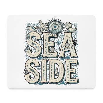 Sea and beach - Mouse Pad (horizontal) - white - Front