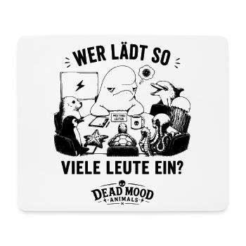 Lustiges Beluga Meeting Shirt | Büro Humor - Mousepad (Querformat) - Weiß - Vorne