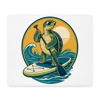  Funny SUP Paddleboard Board Stand Up paddel - Mousepad (Querformat) - Weiß - Vorne