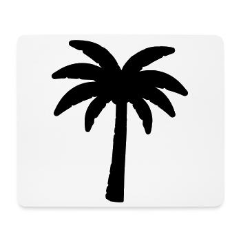 Palme - Mousepad (Querformat) - Weiß - Vorne
