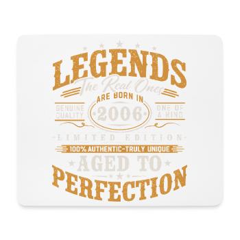 2006 Jahrgang Vintage Geburtstag Geschenk Retro - Mousepad (Querformat) - Weiß - Vorne
