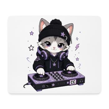 Chat DJ - Mousepad (Querformat) - Weiß - Vorne