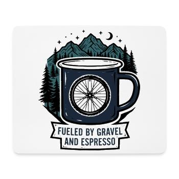 Fueled by Gravel and Espresso Coffee Mug - Mouse Pad (horizontal) - white - Front