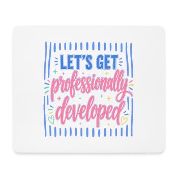 Let's professionally developed - Mouse Pad (horizontal) - white - Front