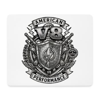 V8 - Tapis de souris (format paysage) - blanc - Devant