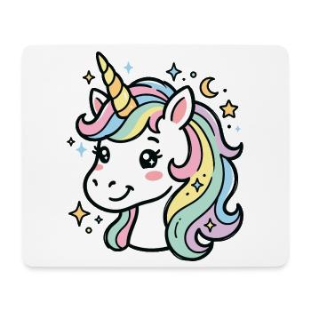 Pastel Star Unicorn - Mouse Pad (horizontal) - white - Front