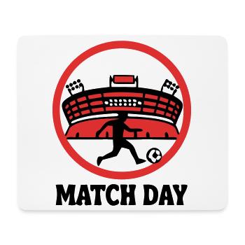 Match Day Stadion Logo - Mousepad (Querformat) - Weiß - Vorne