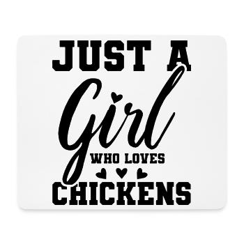 Huhn Statement - Mousepad (Querformat) - Weiß - Vorne