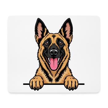 Belgian Malinois Belgischer Schäferhund - Mousepad (Querformat) - Weiß - Vorne
