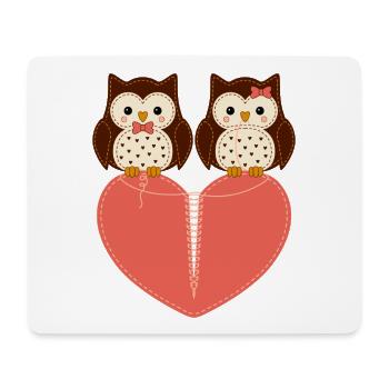 motiv_owl - Mousepad (Querformat) - Weiß - Vorne