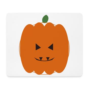 Kürbis Halloween Lächeln Design - Mousepad (Querformat) - Weiß - Vorne