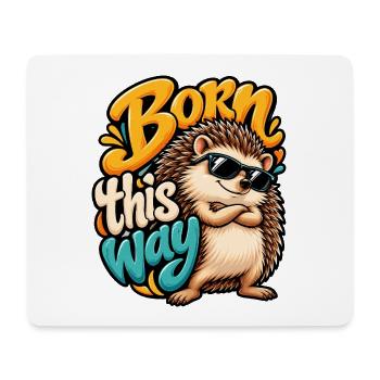 Igel - Mousepad (Querformat) - Weiß - Vorne