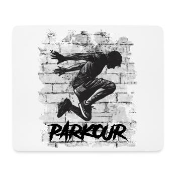Parkour - Mousepad (Querformat) - Weiß - Vorne